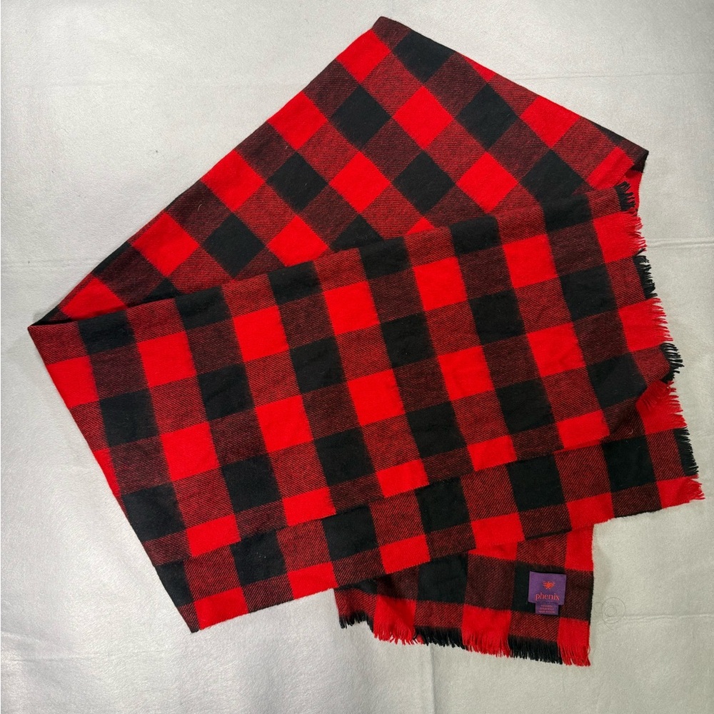 Phenix Cozy Plaid Shawl Scarf